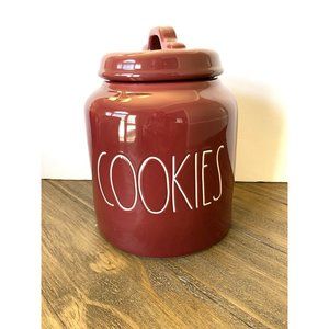 NEW 2021 Rae Dunn Maroon Burgundy Ceramic COOKIES